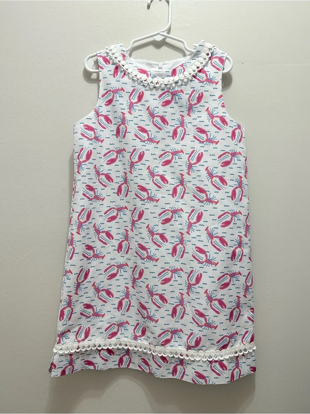 J. Bailey Girls Size 8 pink lobster print